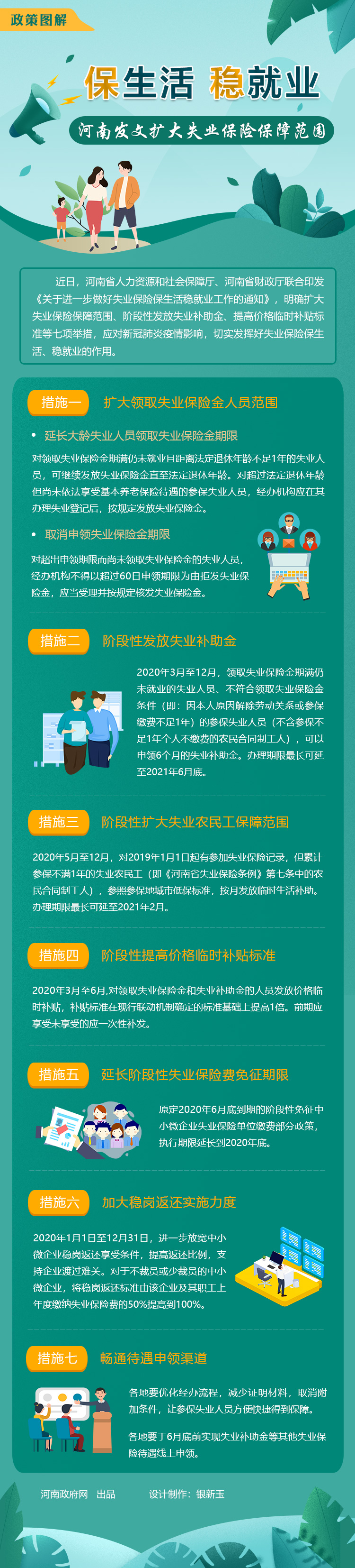 图解：保生活 稳就业 河南发文扩大失业保险保障范围